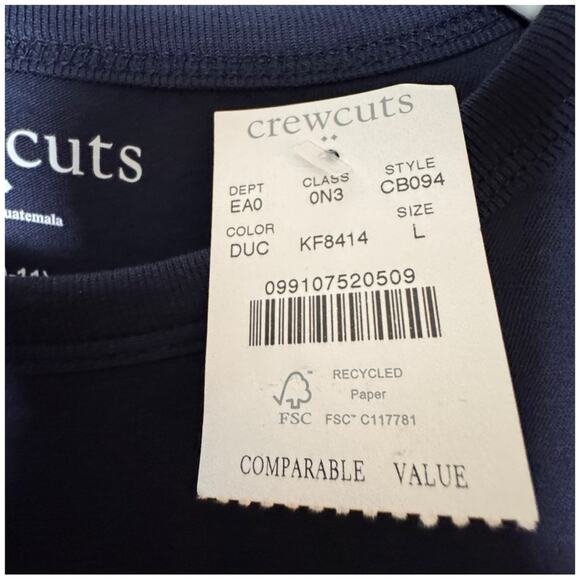 Crewcuts Long Sleeve Crewneck Graphic Tee Sz  L  NWT - Picture 3 of 6